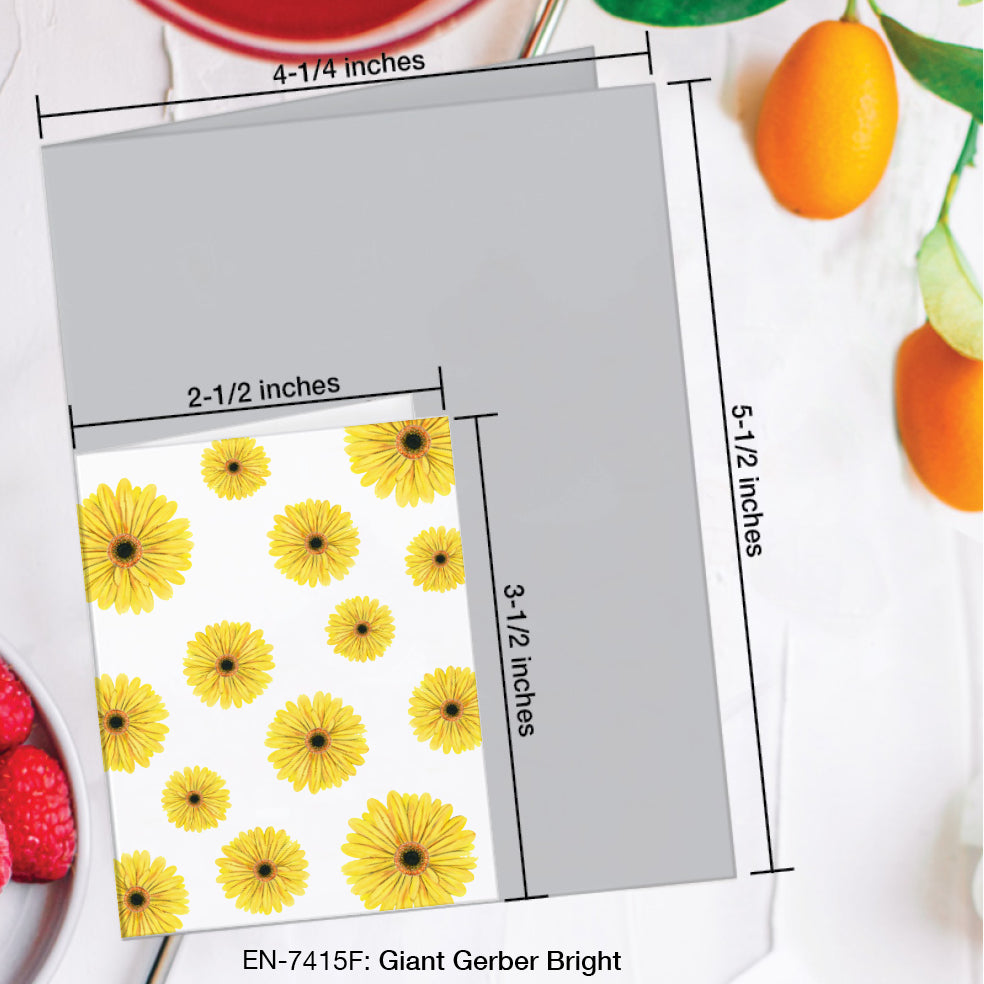 Giant Gerber Bright, Greeting Card (#7415F)