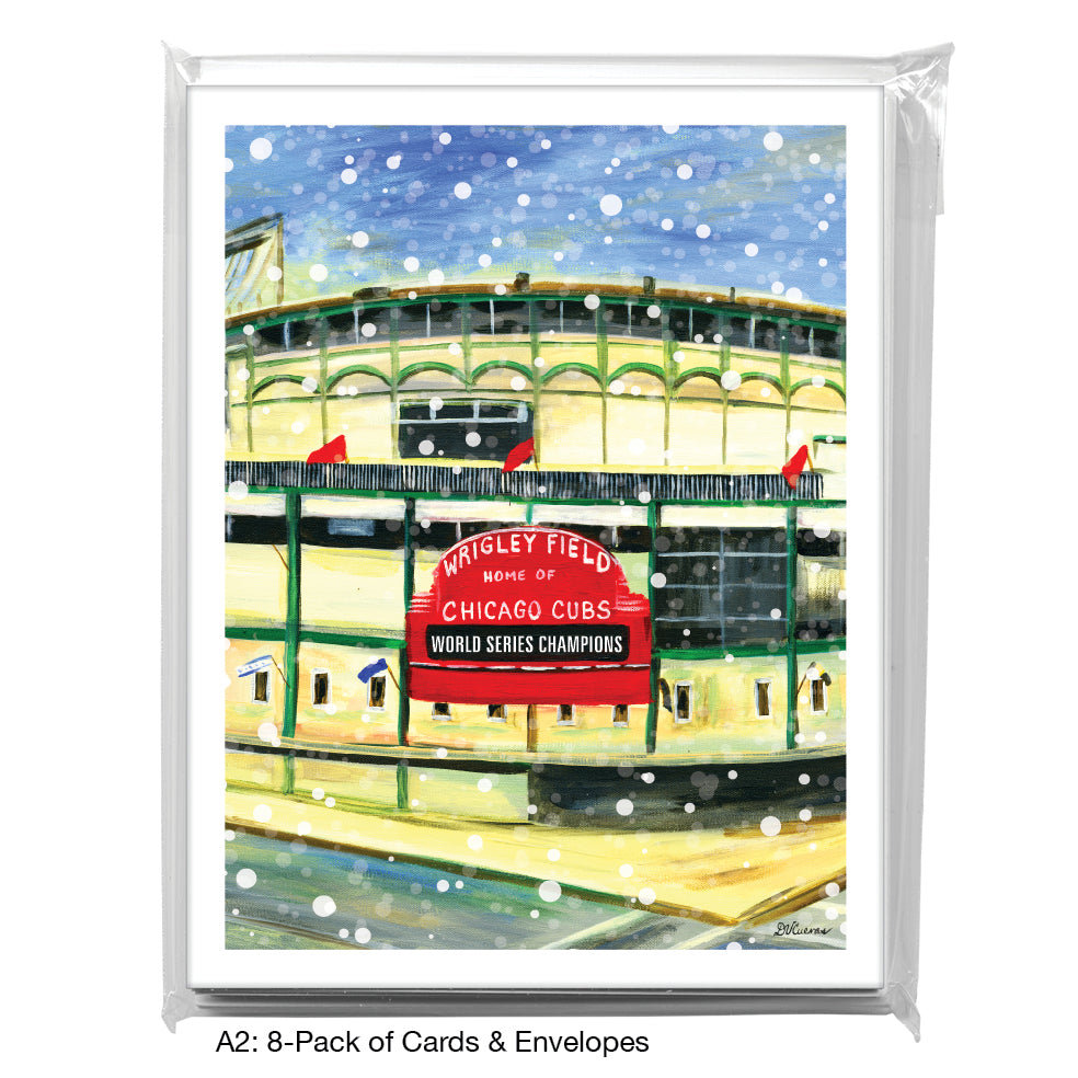 Wrigley Field, Chicago, Greeting Card (7418G), A2 Card 8-Pack, www.printedcanvas.com