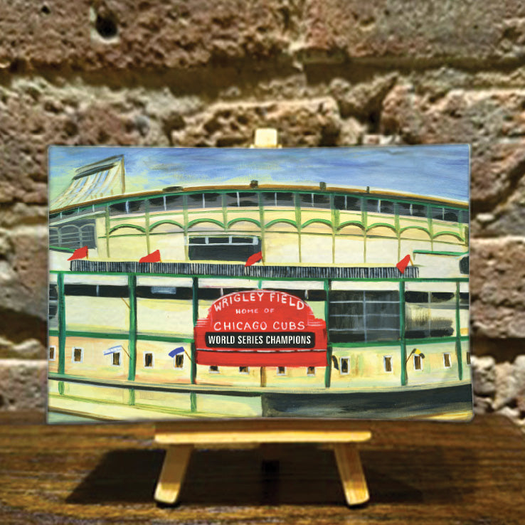 Wrigley Field, Chicago, Mini Artwork (MA-7418H)