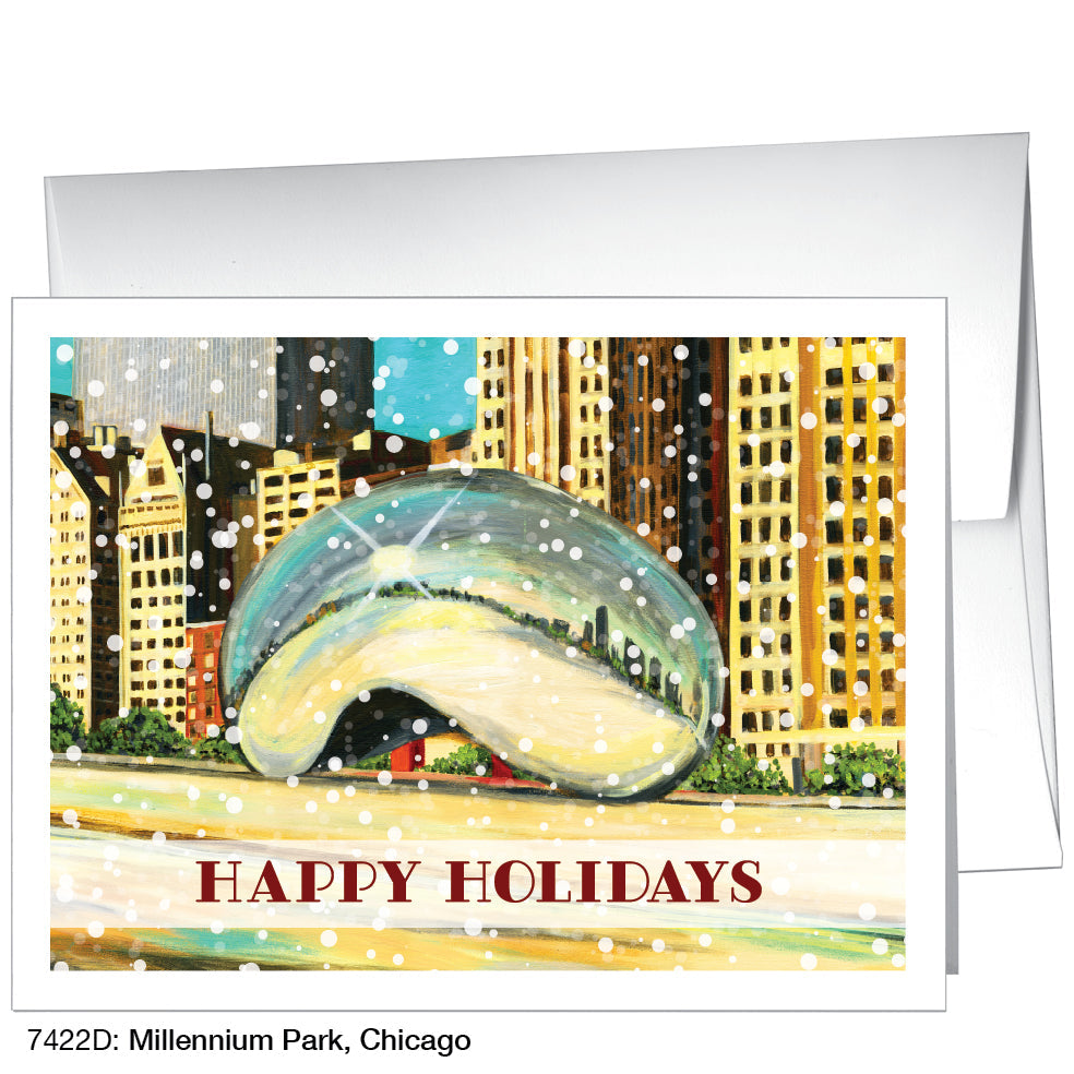 Millennium Park, Chicago, Greeting Card (7422D), Front, www.printedcanvas.com