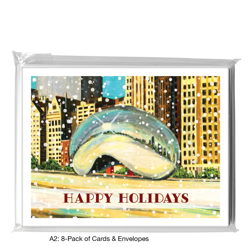 Millennium Park, Chicago, Greeting Card (7422D), A2 8-Pack, printedcanvas.com