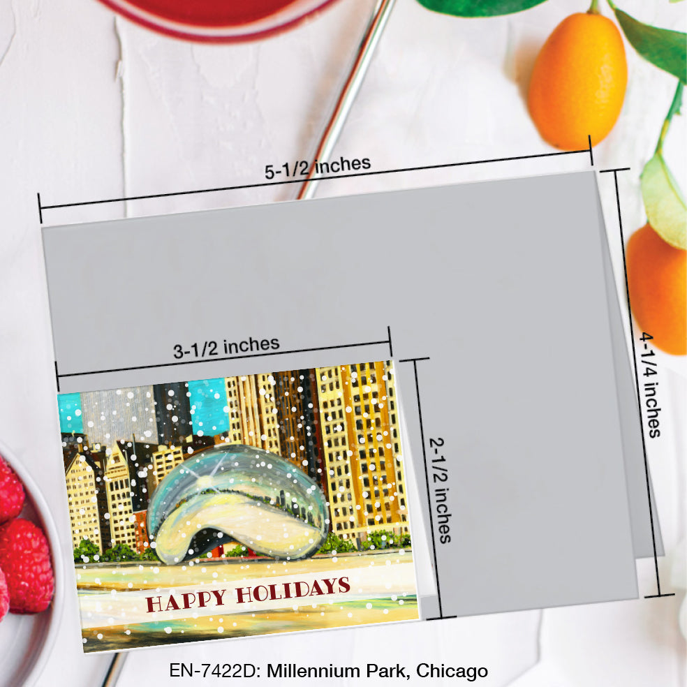 Millennium Park, Chicago, Greeting Card (#7422D)