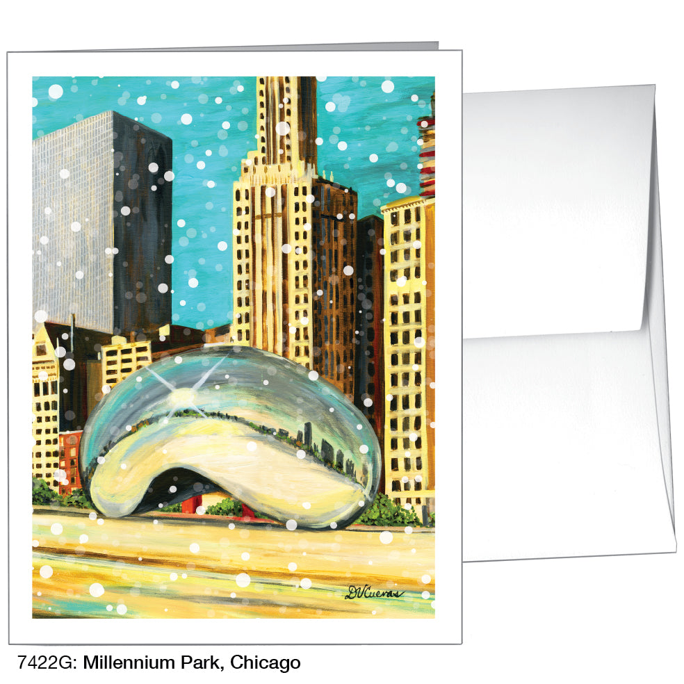 Millennium Park, Chicago, Greeting Card (7422G), A2 Card, www.printedcanvas.com