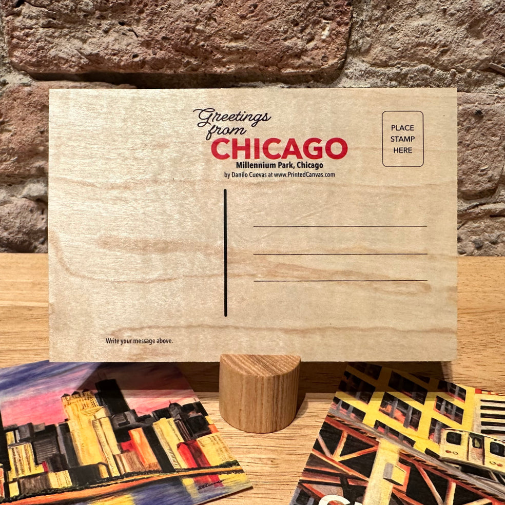 Millennium Park, Wood Postcard (PCW-7422K)