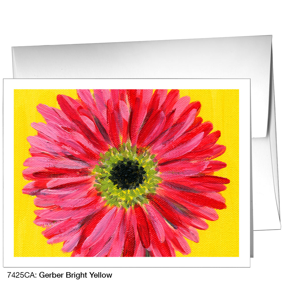 Gerber Bright Yellow, Greeting Card (7425C), A2, printedcanvas.com