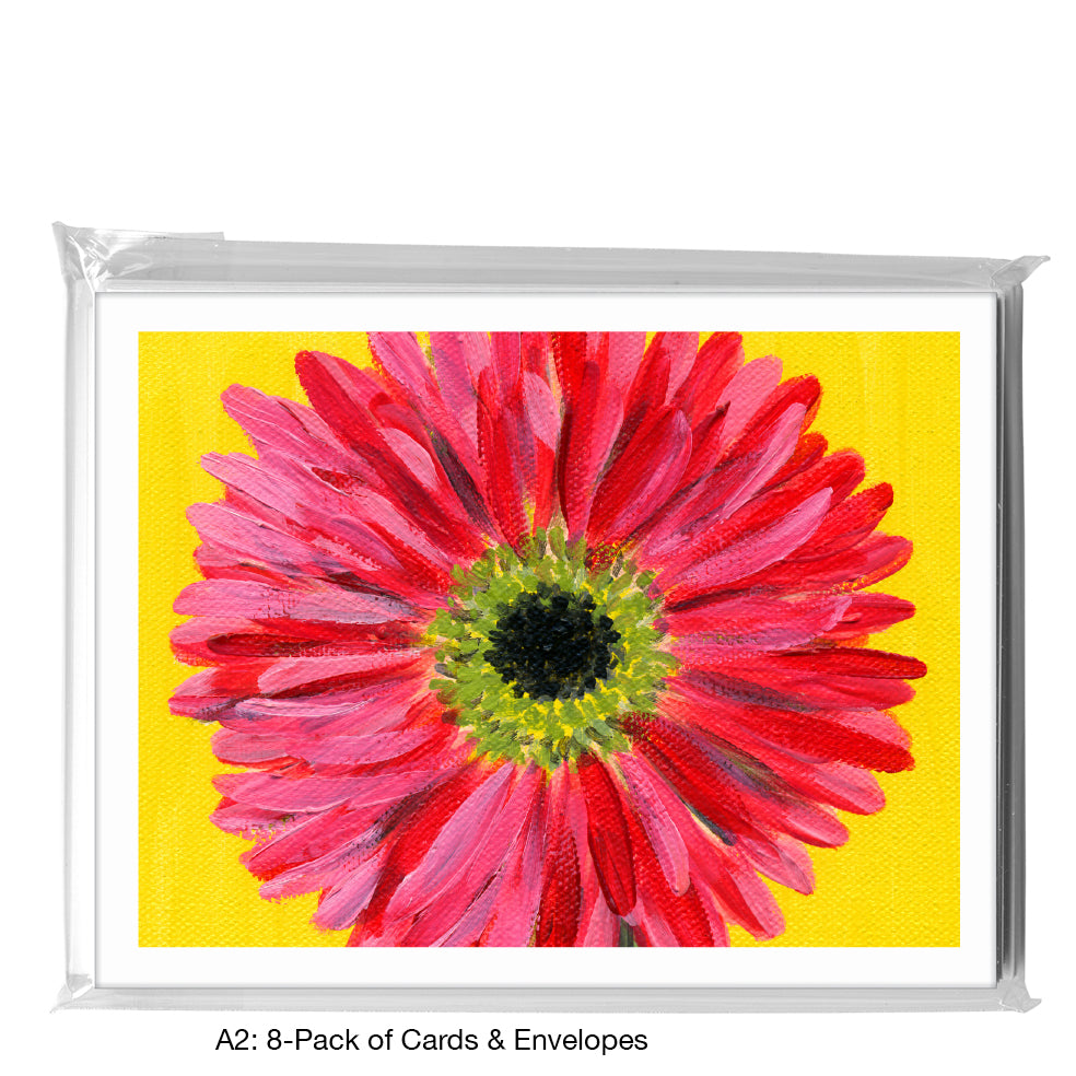Gerber Bright Yellow, Greeting Card (7425C), A2 8-Pack, printedcanvas.com