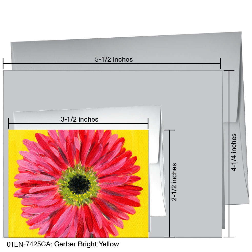 Gerber Bright Yellow, Greeting Card (7425C), Enclosure, printedcanvas.com