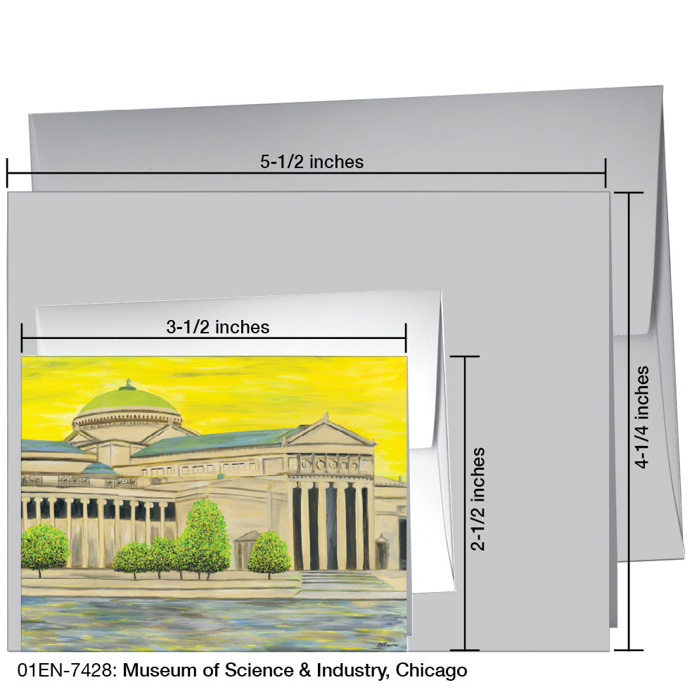 Museum of Science & Industry, Chicago, Greeting Card (7428A), Enclosure Card, www.printedcanvas.com