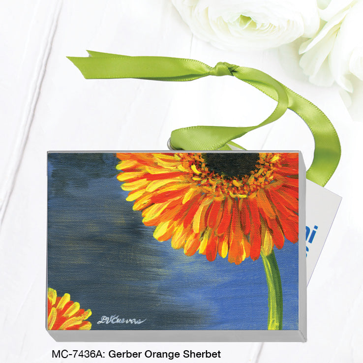 Gerber Orange Sherbet, Mini Canvas (MC-7436B), Front, printedcanvas.com