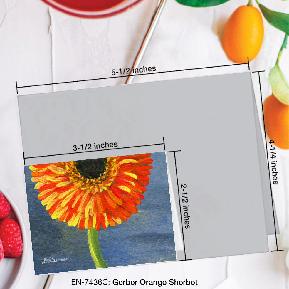 Gerber Orange Sherbet, Greeting Card (#7436C)