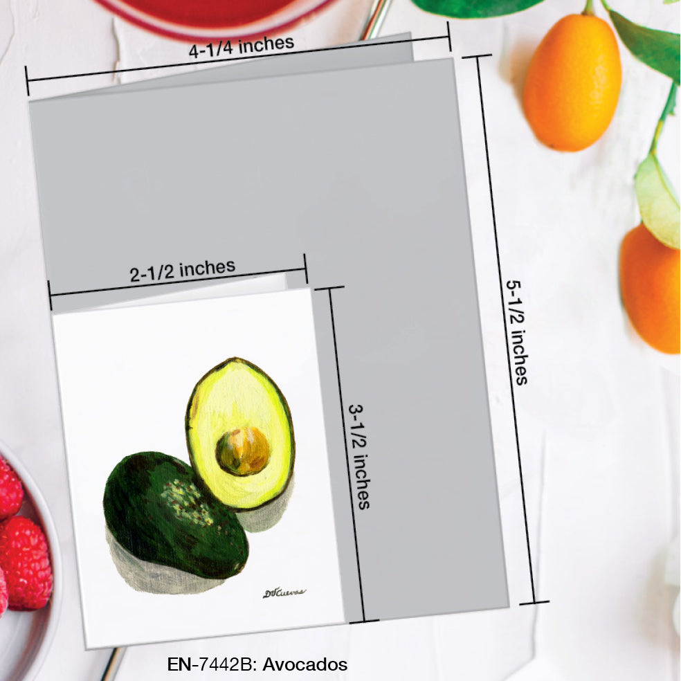 Avocados, Greeting Card (#7442B)