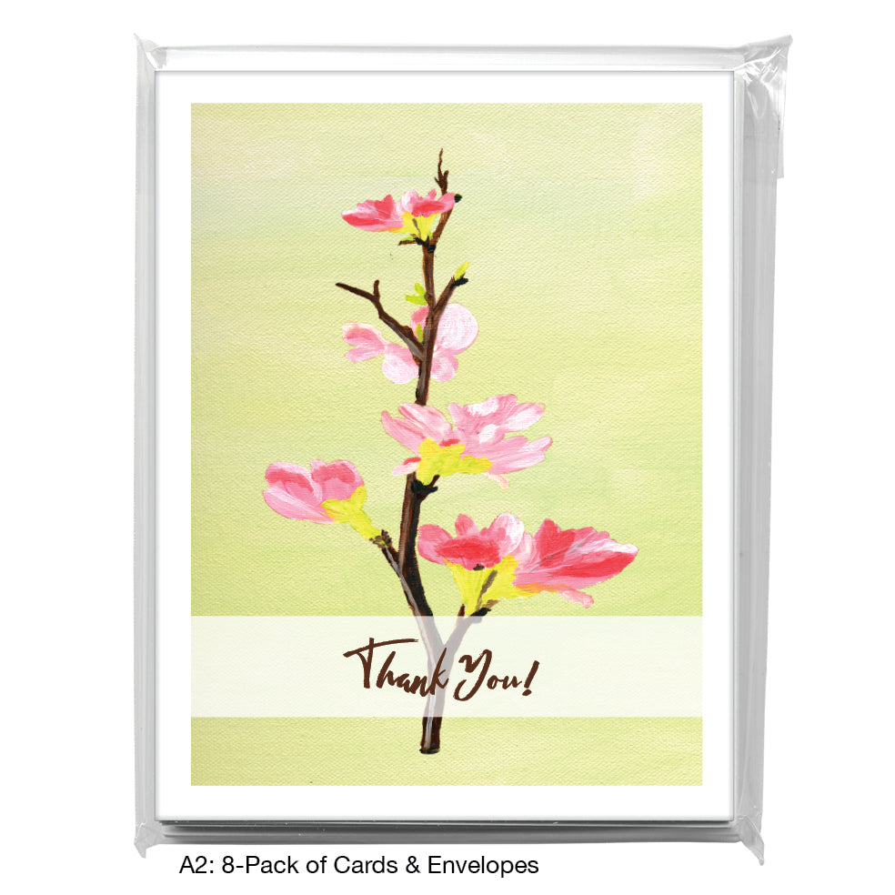 Pink Blossoms, Greeting Card (7443E)