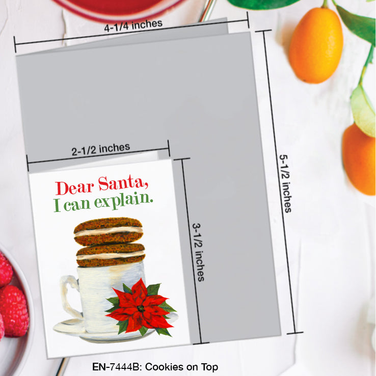 Cookies on Top, Greeting Card (7444B), Enclosure Card, www.printedcanvas.com
