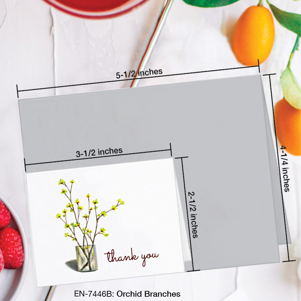 Orchid Branches, Greeting Card (#7446B)