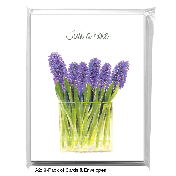 Bunch of Hyacinths, Greeting Card (#7449D)