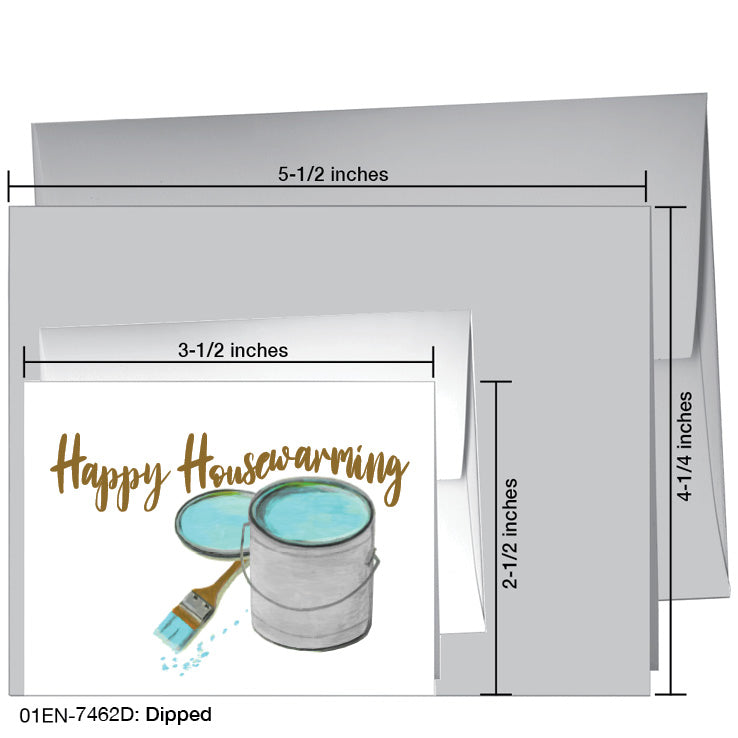 Dipped, Greeting Card (7462D), Enclosure, www.printedcanvas.com
