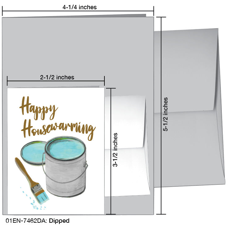 Dipped, Greeting Card (7462DA), Enclosure, www.printedcanvas.com
