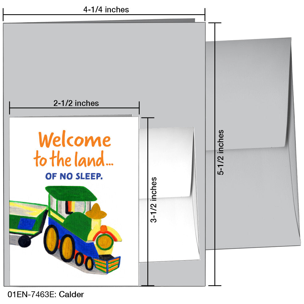 Calder, Greeting Card (7463E), Enclosure, www.printedcanvas.com