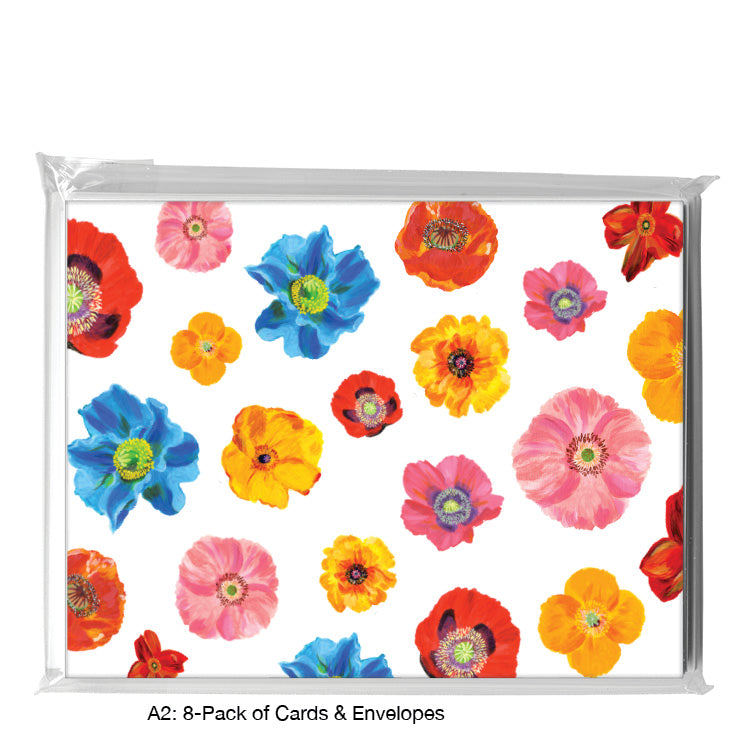 Poppies Plural, Greeting Card (#7477J)