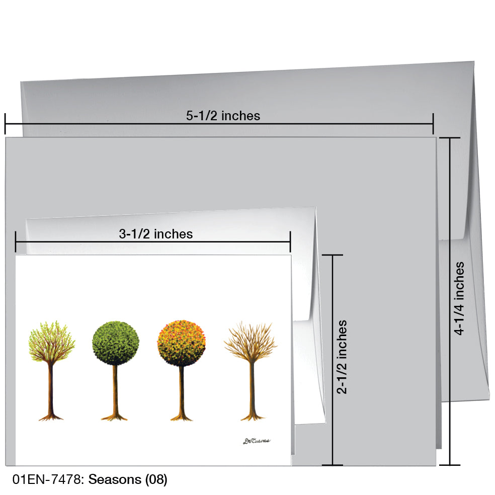 Seasons (08), Greeting Card (7478B), Enclosure Card, www.printedcanvas.com