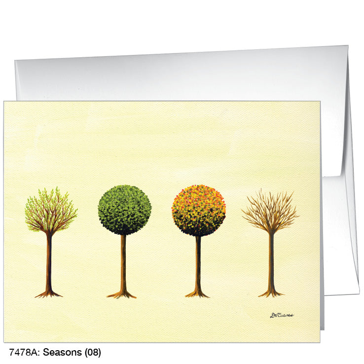 Seasons (08), Greeting Card (7478A), Front, www.printedcanvas.com