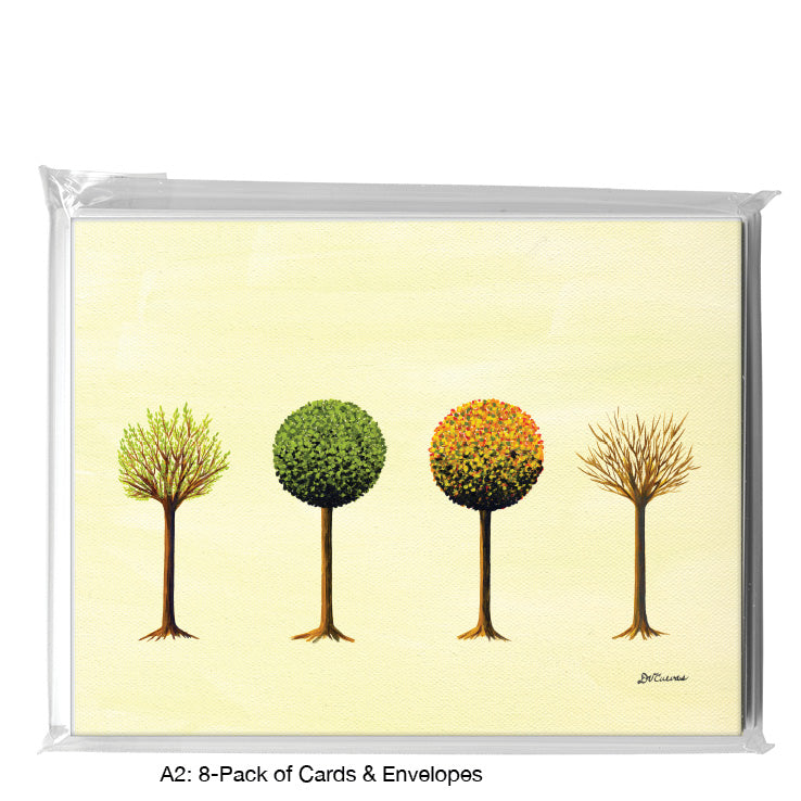 Seasons (08), Greeting Card (7478A), A2 8-Pack, printedcanvas.com