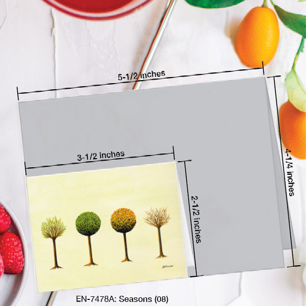Seasons (08), Greeting Card (7478A), Enclosure Card, www.printedcanvas.com