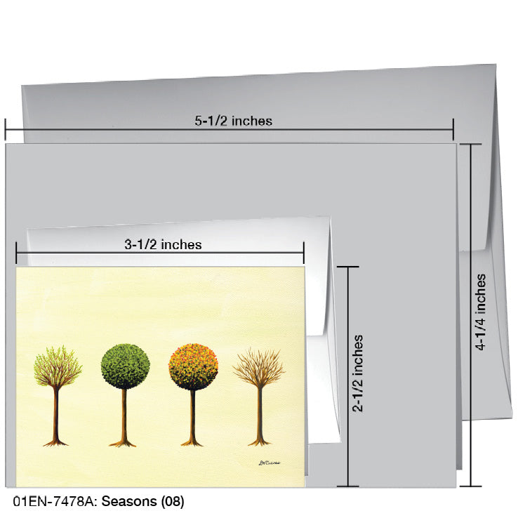 Seasons (08), Greeting Card (7478A), Enclosure, www.printedcanvas.com