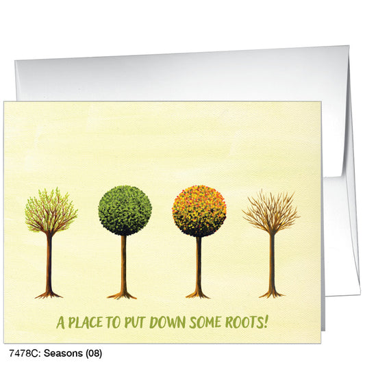 Seasons (08), Greeting Card (7478C), Front, www.printedcanvas.com