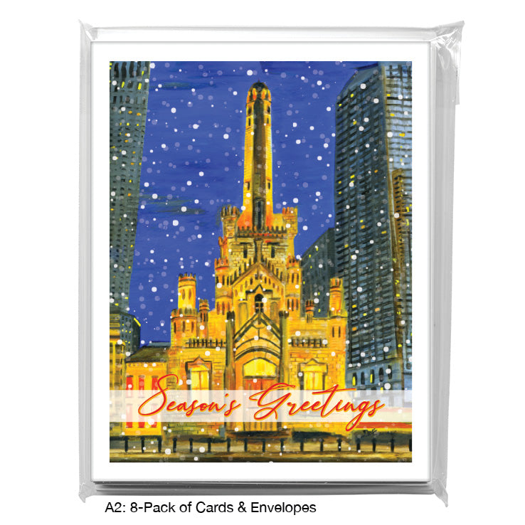 Water Tower, Chicago, Greeting Card (7483E)