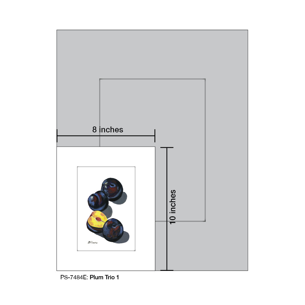 Plum Trio 1, Print (#7484E)