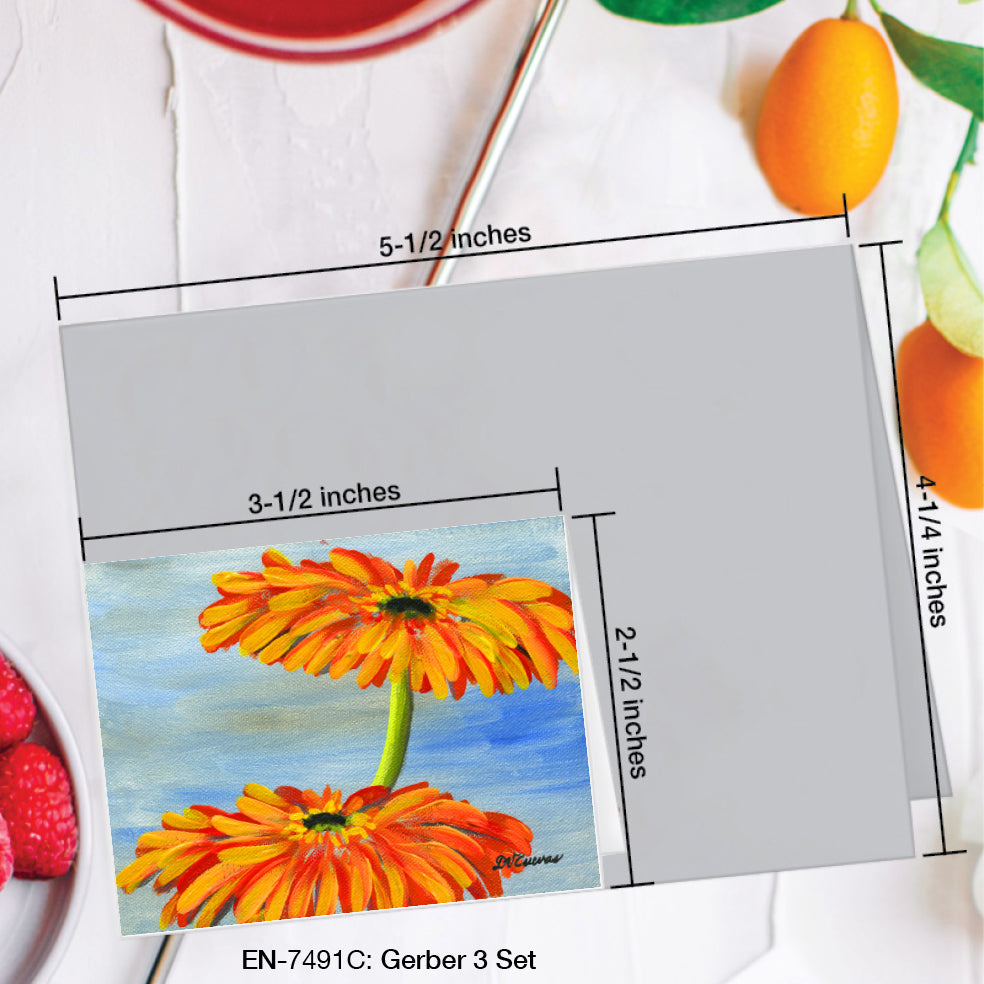 Gerber 3 Set, Greeting Card (#7491C)