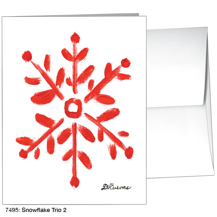Snowflake Trio 2, Greeting Card (7495A), A2 Card, printedcanvas.com