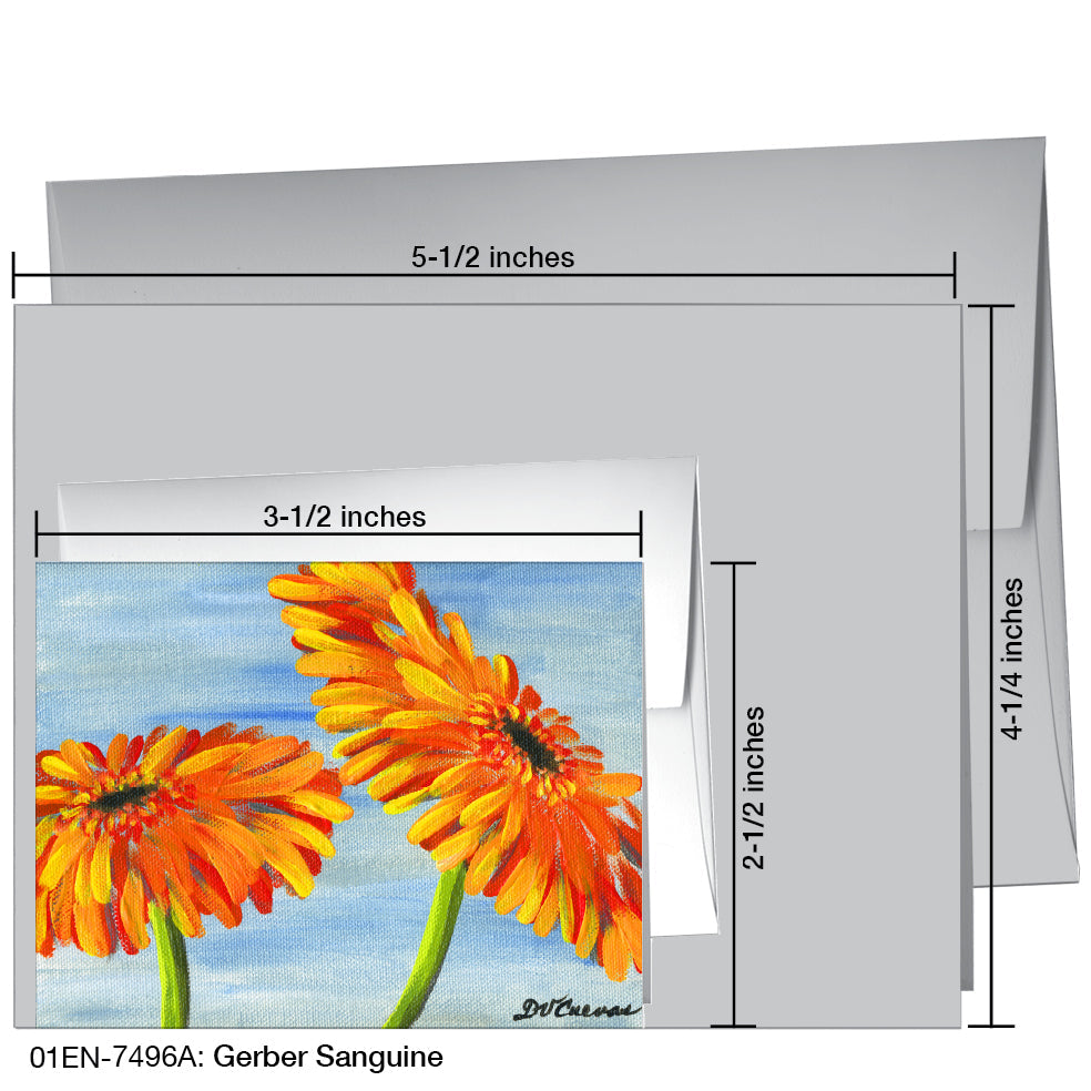 Gerber Sanguine, Greeting Card (7496A), Enclosure, www.printedcanvas.com