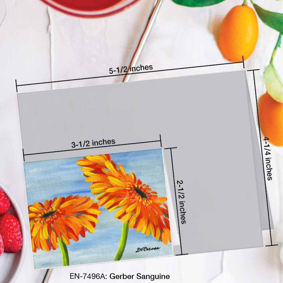 Gerber Sanguine, Greeting Card (#7496A)