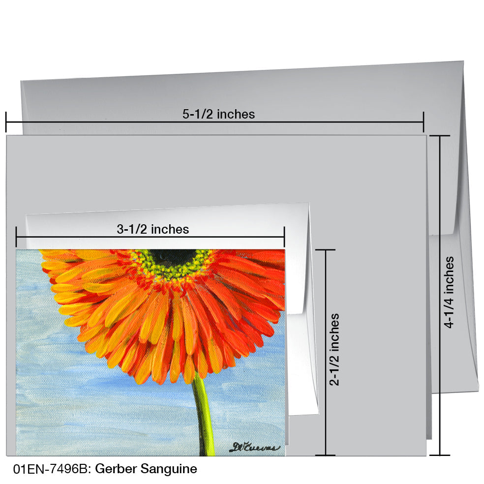 Gerber Sanguine, Greeting Card (7496B), Enclosure, www.printedcanvas.com