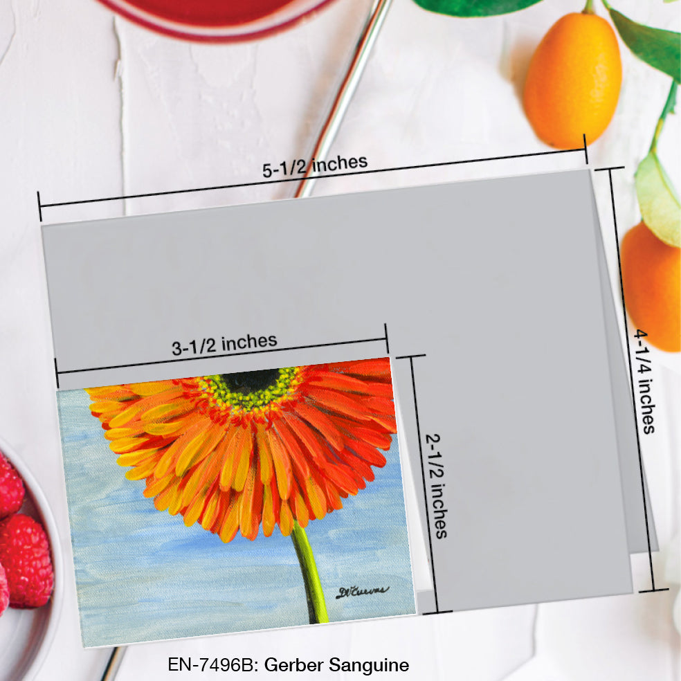 Gerber Sanguine, Greeting Card (#7496B)