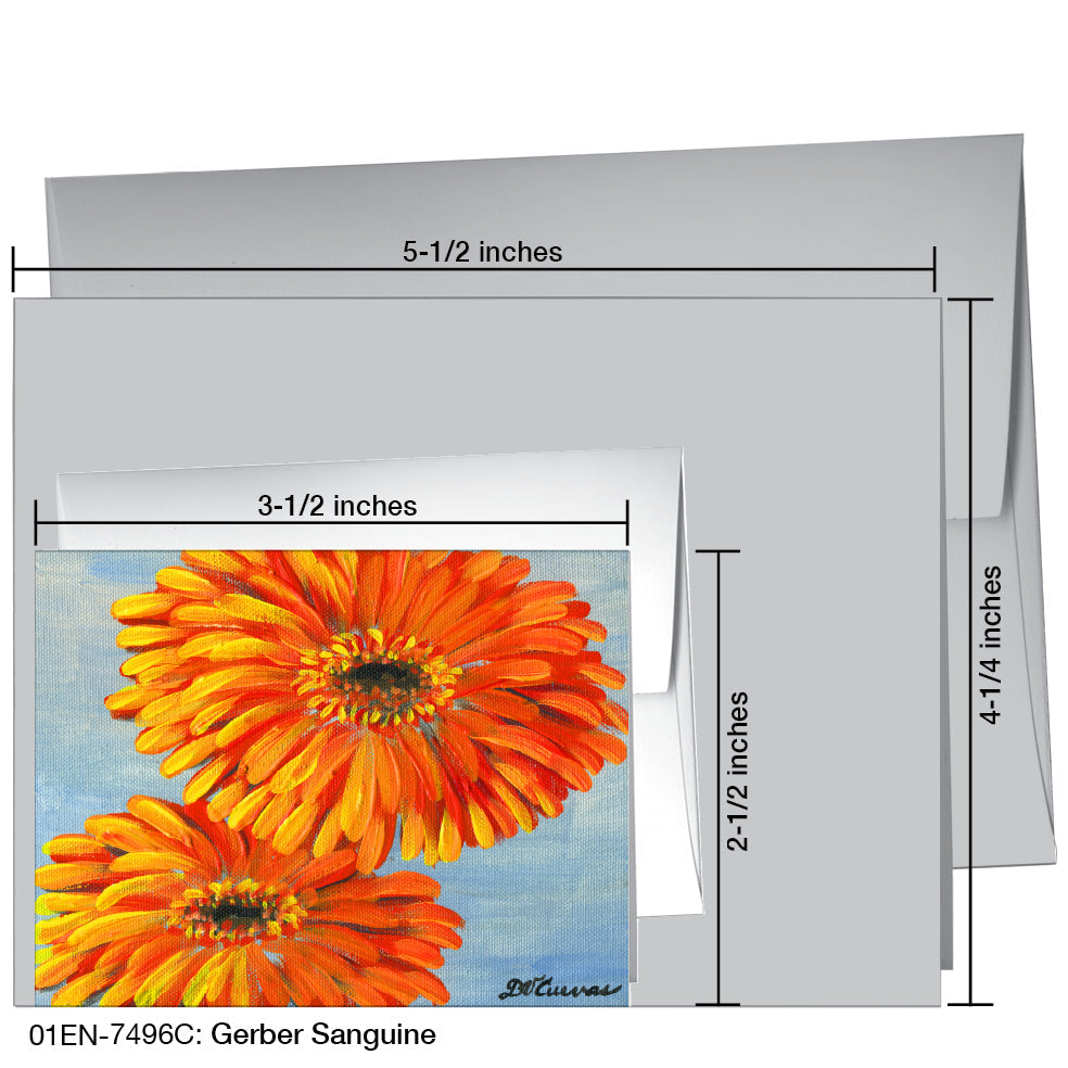 Gerber Sanguine, Greeting Card (7496C), Enclosure, www.printedcanvas.com