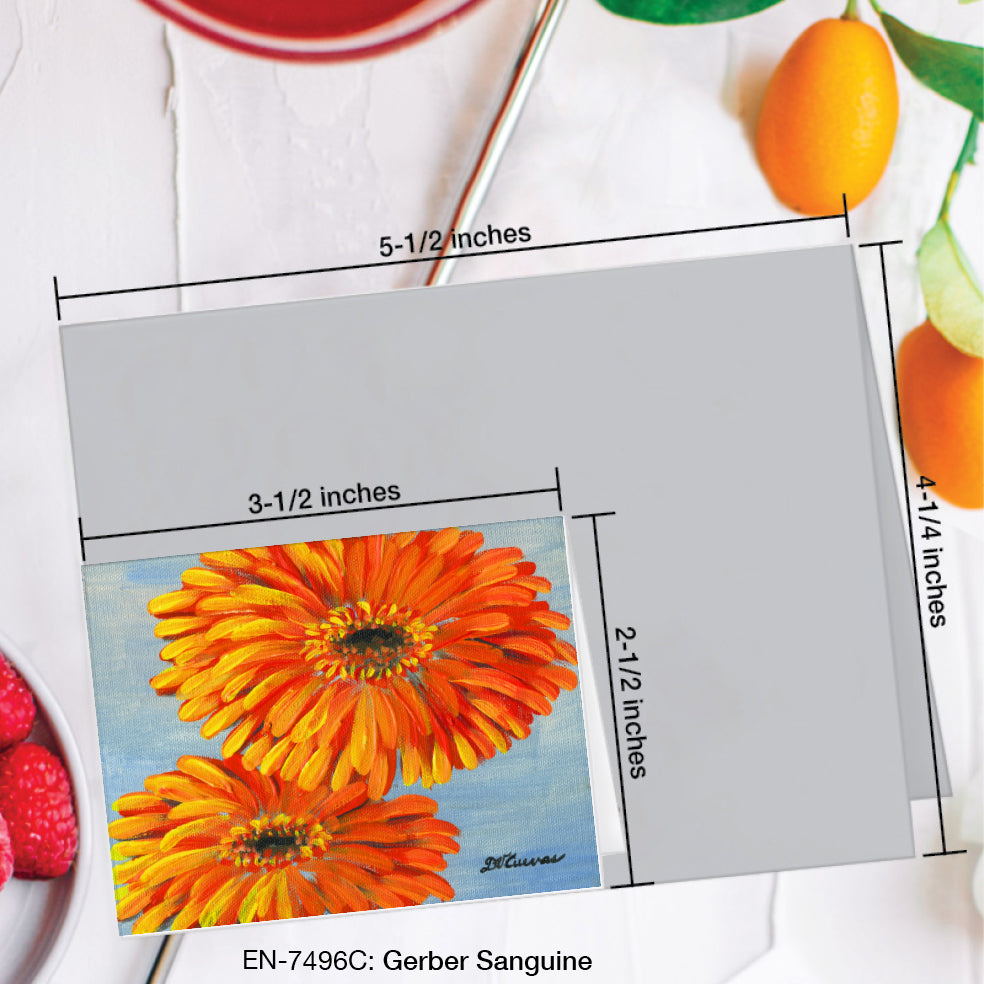 Gerber Sanguine, Greeting Card (#7496C)