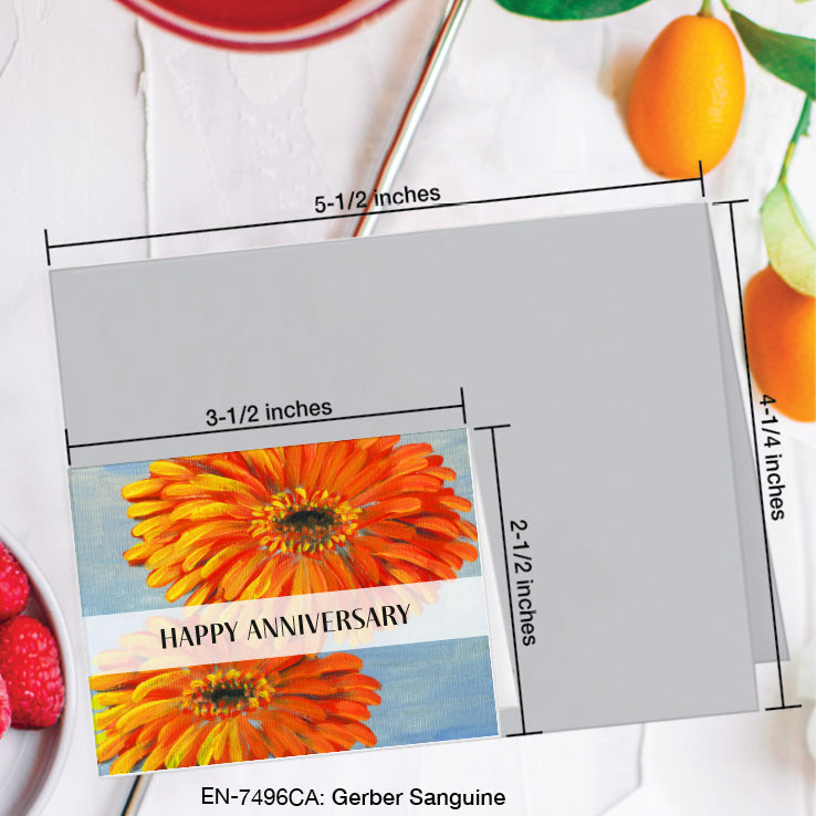 Gerber Sanguine, Greeting Card (7496CA), Enclosure, www.printedcanvas.com