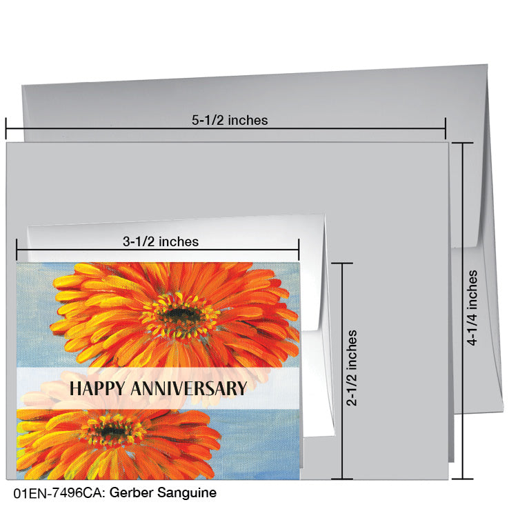 Gerber Sanguine, Greeting Card (7496CA), Enclosure Card, www.printedcanvas.com