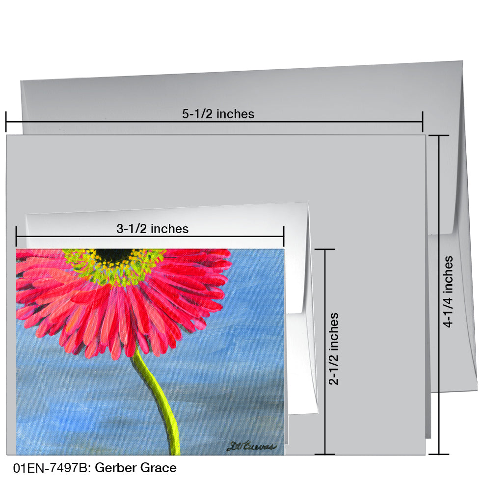 Gerber Grace, Greeting Card (7497B), Enclosure, www.printedcanvas.com