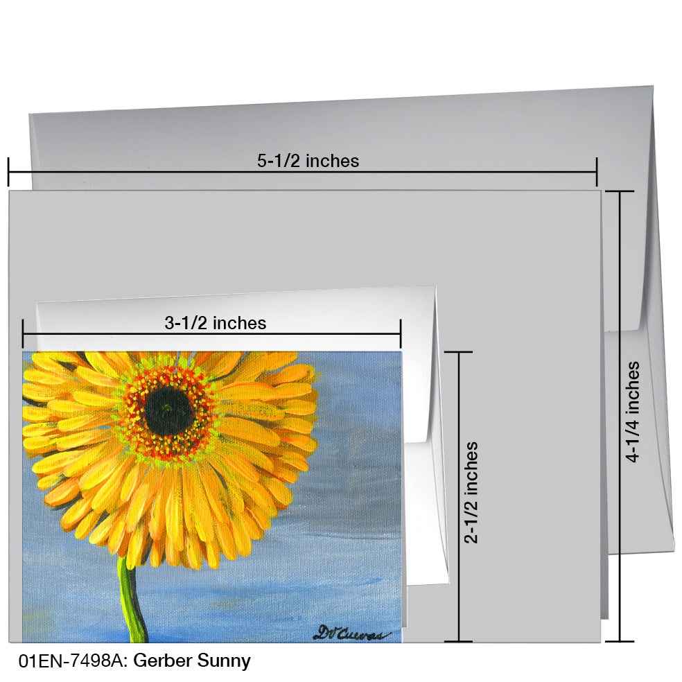 Gerber Sunny, Greeting Card (7498A), Enclosure, www.printedcanvas.com