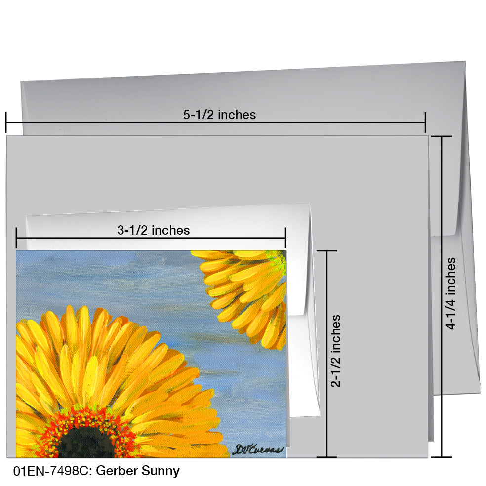 Gerber Sunny, Greeting Card (7498C), Enclosure Card, www.printedcanvas.com
