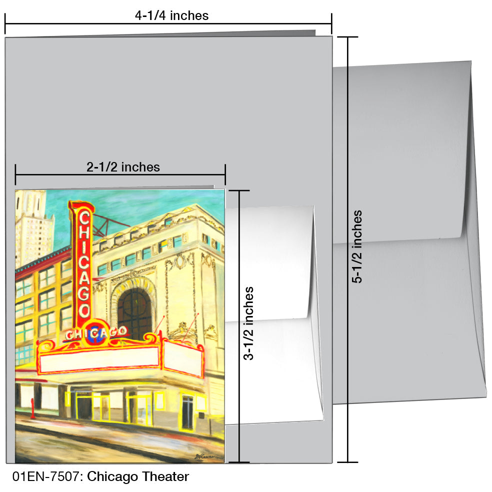 Chicago Theater, Greeting Card (7507), Enclosure, printedcanvas.com