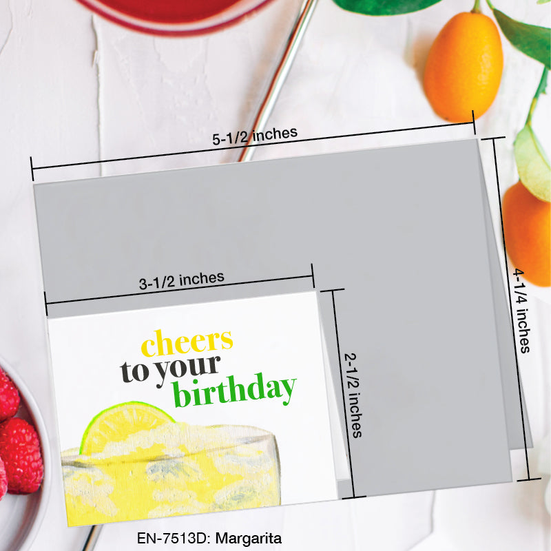 Margarita, Greeting Card (7513D), Enclosure, www.printedcanvas.com