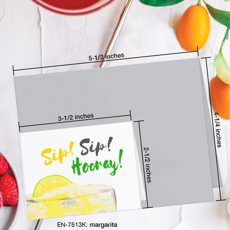 Margarita, Greeting Card (7513K), Enclosure, www.printedcanvas.com