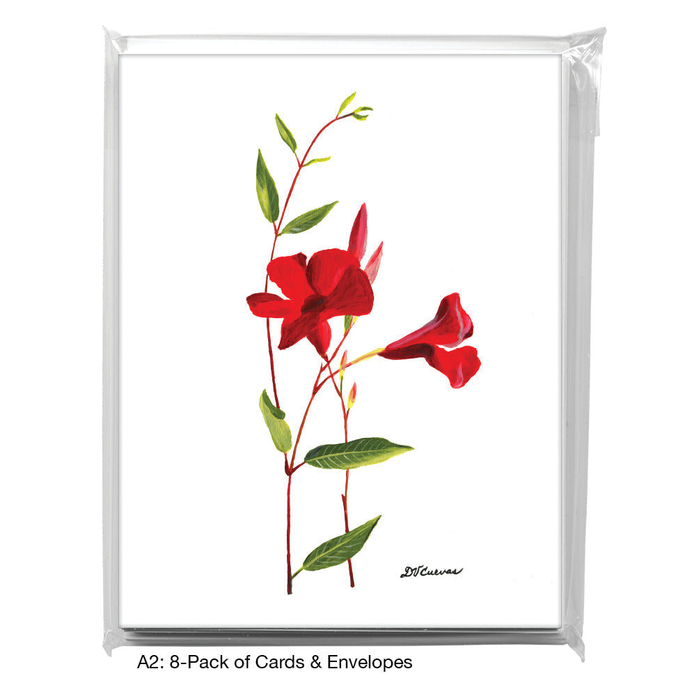 Mandevilla, Greeting Card (7517), A2 8-Pack, printedcanvas.com
