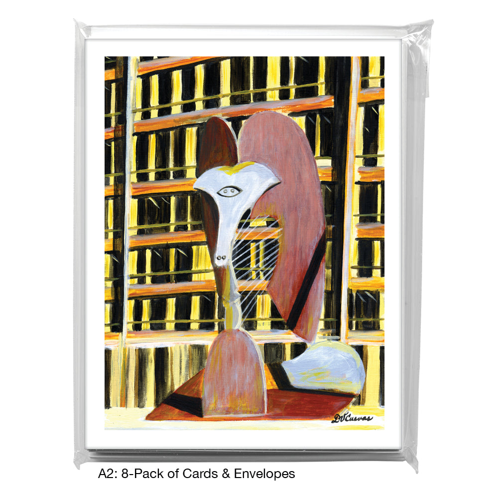 Picasso Sculpture, Chicago, Greeting Card (7520A), A2 Card 8-Pack, www.printedcanvas.com