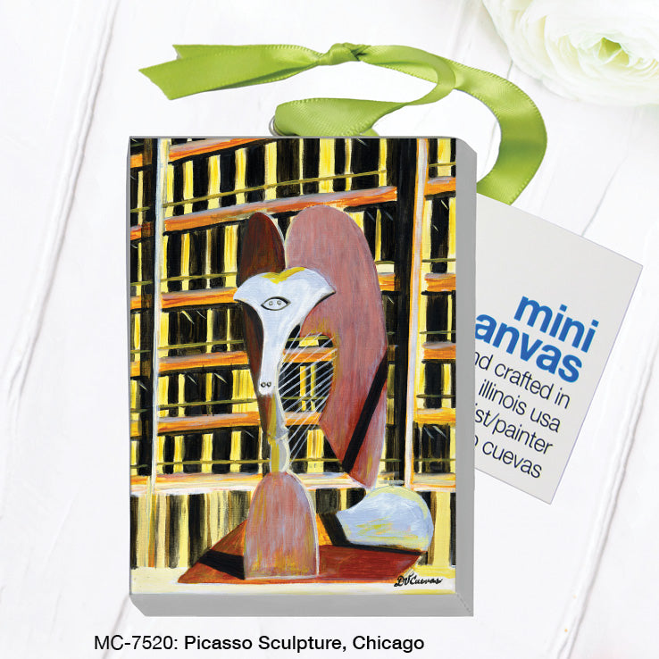 Picasso Sculpture, Chicago, Mini Canvas (MC-7520), Front, printedcanvas.com